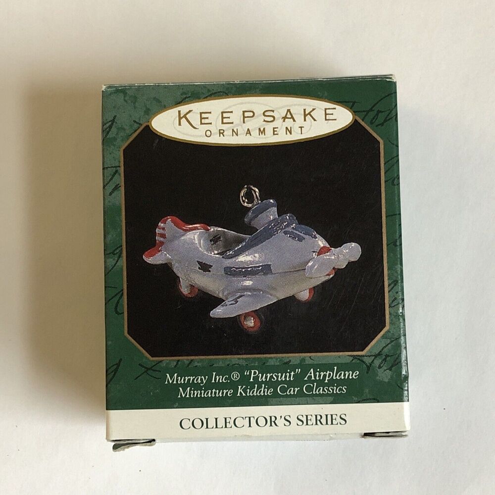 Murray Airplane 1997 Miniature A Series Kiddie Car Hallmark Christmas Ornament - Picture 9 of 12